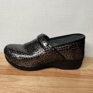 DANSKO Clogs Comfort‎ Shoes Women's Sz 41(10,5-11)Black Silver Slip Resistant